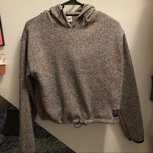 VS PINK Gray Hooded Pullover Sweatshirt